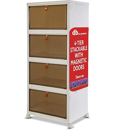Amazon.com: Quik Box Sport 6 Gallon 4 tier Stackable Storage Bins